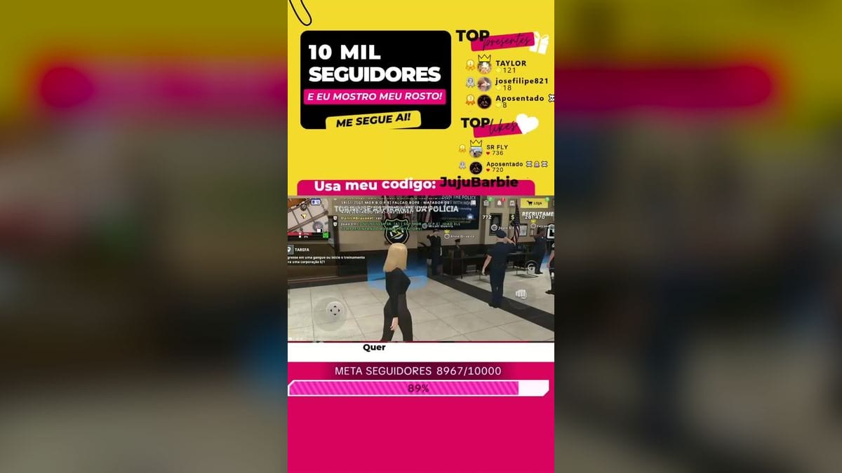 Juju Barbie Tenta Entrar na Polícia de Santa Cruz no OneState RP
